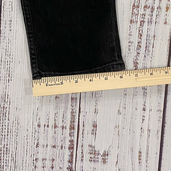 rag & bone Wren Slim Highland Black Jeans Women 23 High Rise Ankle Stretch - Picture 5 of 9